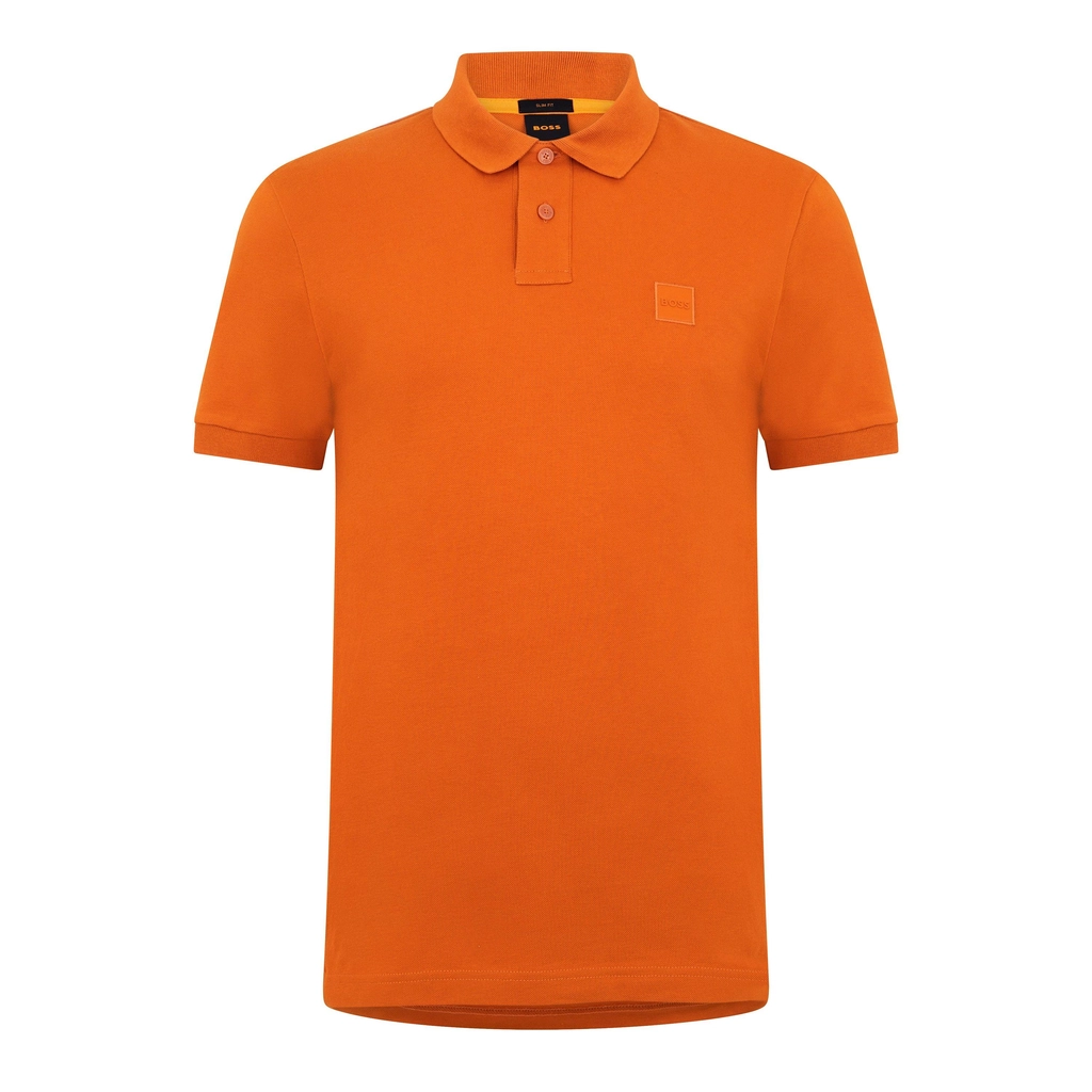 Hugo Boss Passenger Piqué Polo Top - Open Orange 840